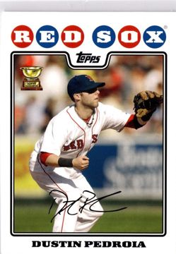 Test photo: 2008 Topps #BOS10 Dustin Pedroia