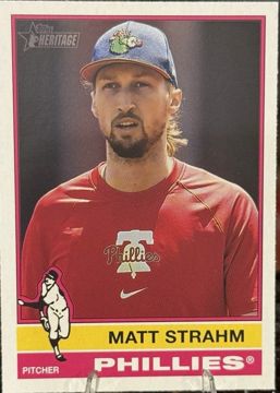 Test photo: 2025 Topps Heritage #7 Matt Strahm