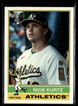 Test photo: 2025 Topps Heritage High Number #706 Nick Kurtz