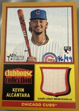 Test photo: 2025 Topps Heritage High Number #CCR-KA Kevin Alcántara